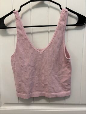 Full Tilt Lilac Sparkle Knit Crop Top. Size M/L.